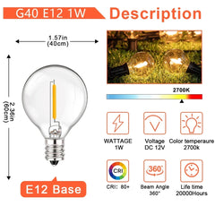 G40 LED-lampje 12V E12 voor camper en boot - foto 5