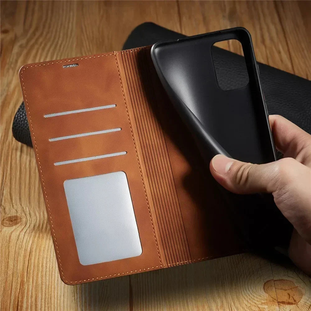 Flip-hoesje voor Samsung met magneetsluiting en pasjesvak - foto 3