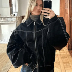 Oversized jas dames, casual - foto 3