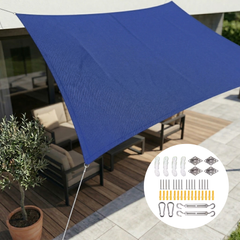 Schaduwdoek rechthoekig waterdicht en UV-werend voor terras en balkon - foto 16