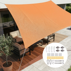 Schaduwdoek rechthoekig waterdicht en UV-werend voor terras en balkon - foto 18