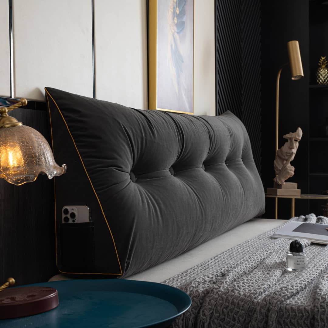 Groot wigkussen voor in bed met opbergvak - foto 6