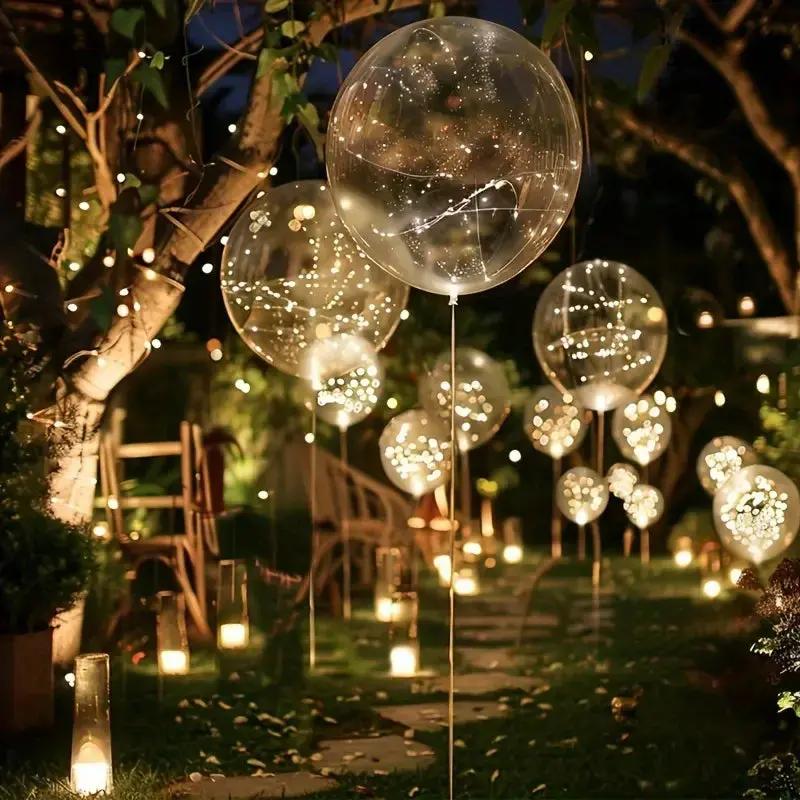 Lichtgevende ballonnen 45 cm, set van 10 met lichtsnoer - foto 5