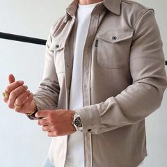 Overshirt heren met borstzakken - foto 2