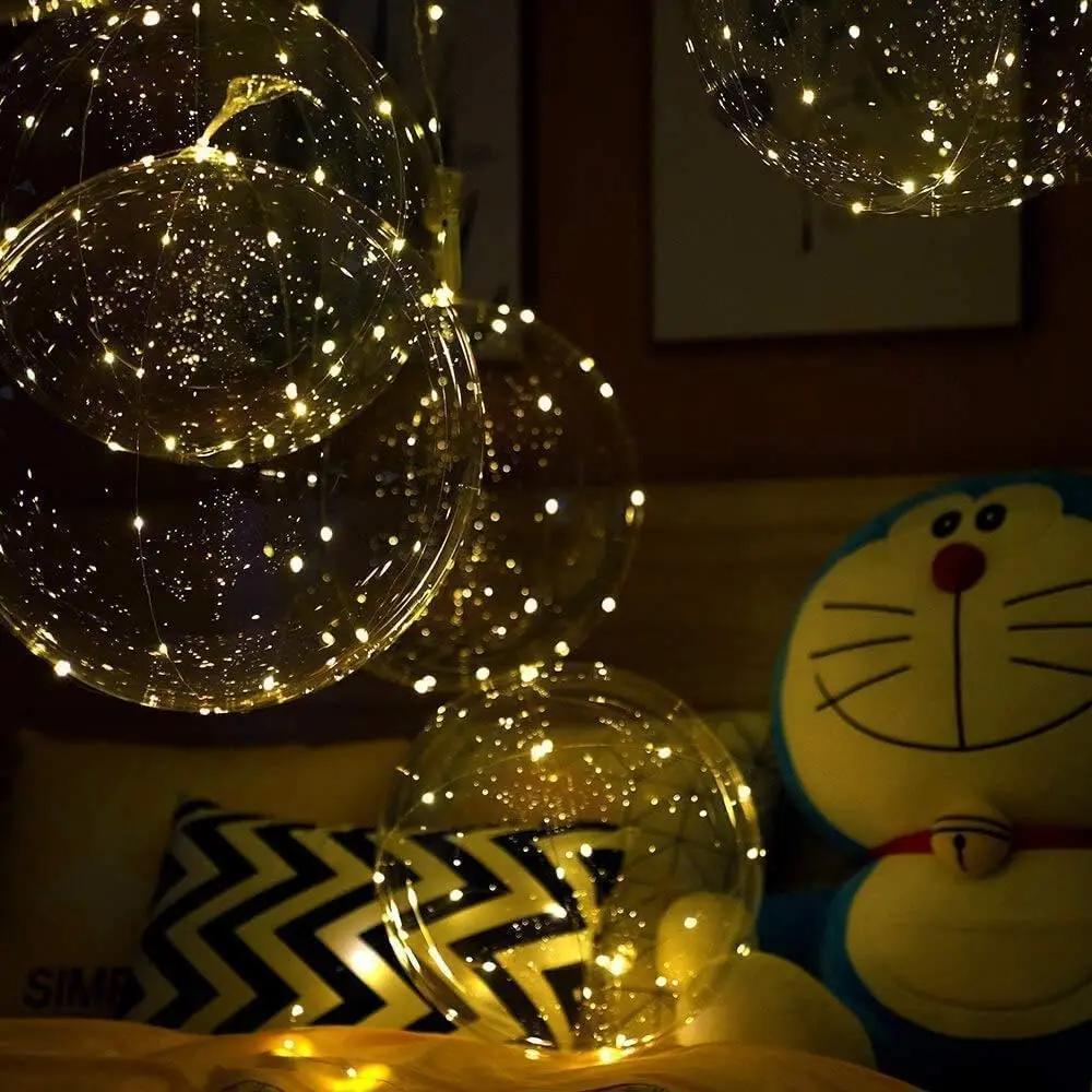 Lichtgevende ballonnen 45 cm, set van 10 met lichtsnoer - foto 3