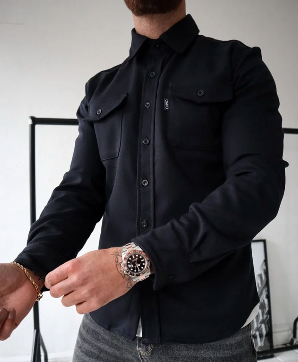 Overshirt heren met borstzakken - foto 6