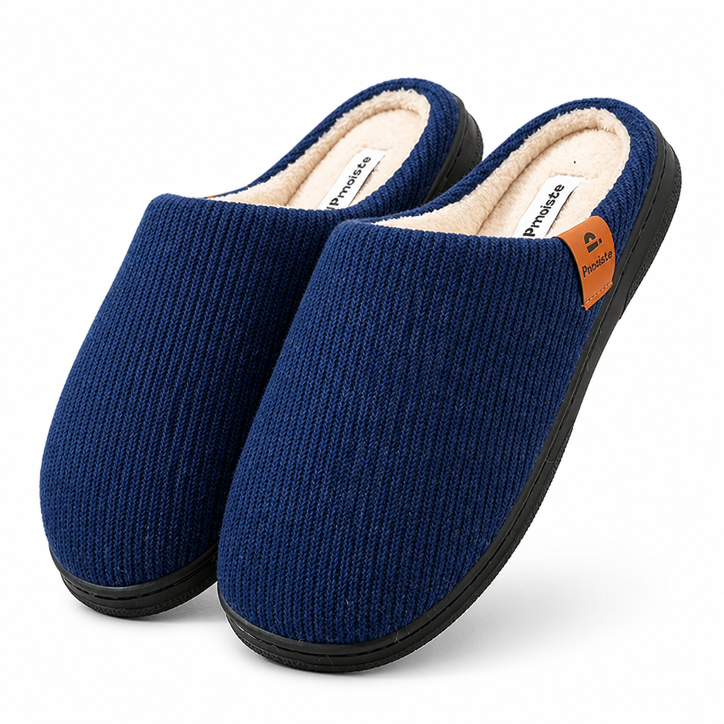 Strickschuhe mit Memory-Schaum und rutschfester Sohle für Herren