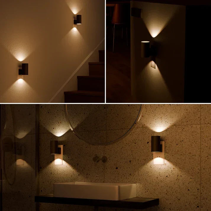 LED stekkerlamp dimbaar met schemersensor, warm licht - foto 3