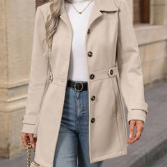 Trenchcoat dames met ceintuur - foto 4