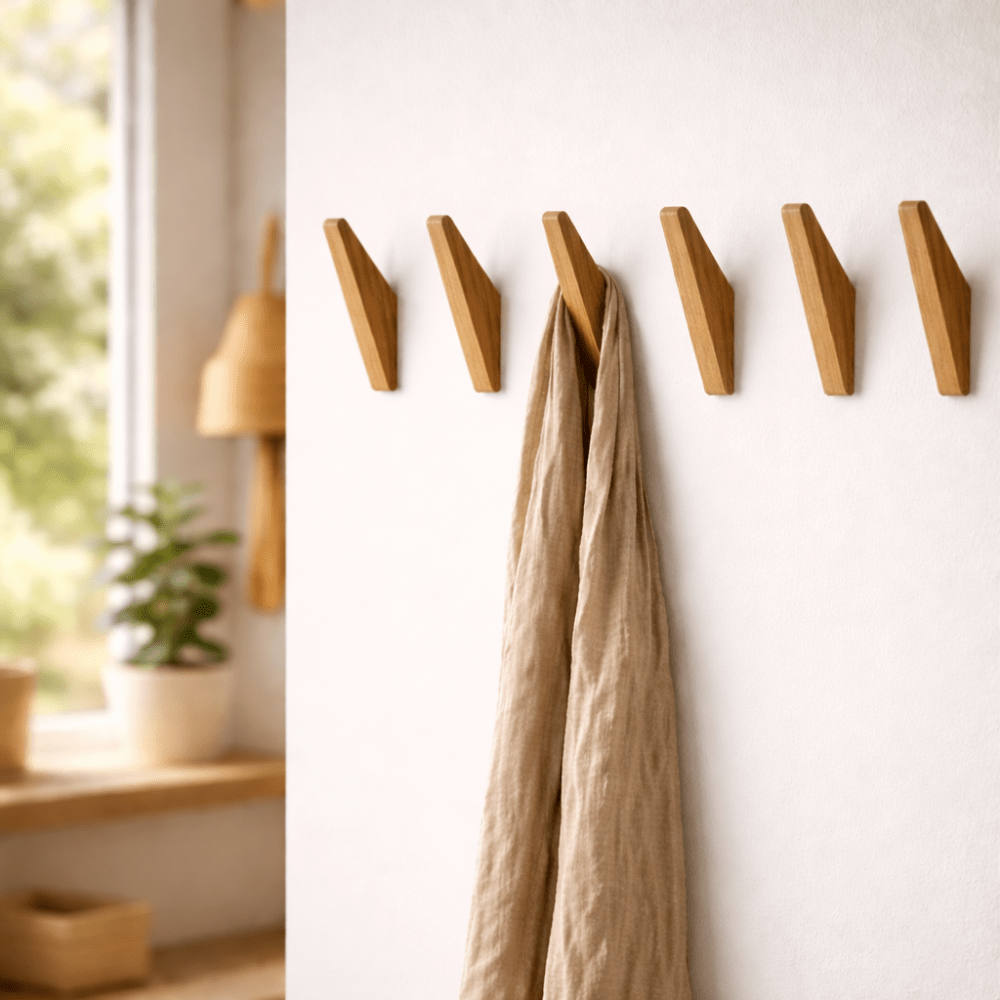Houten wandhaak tweekleurig - foto 14