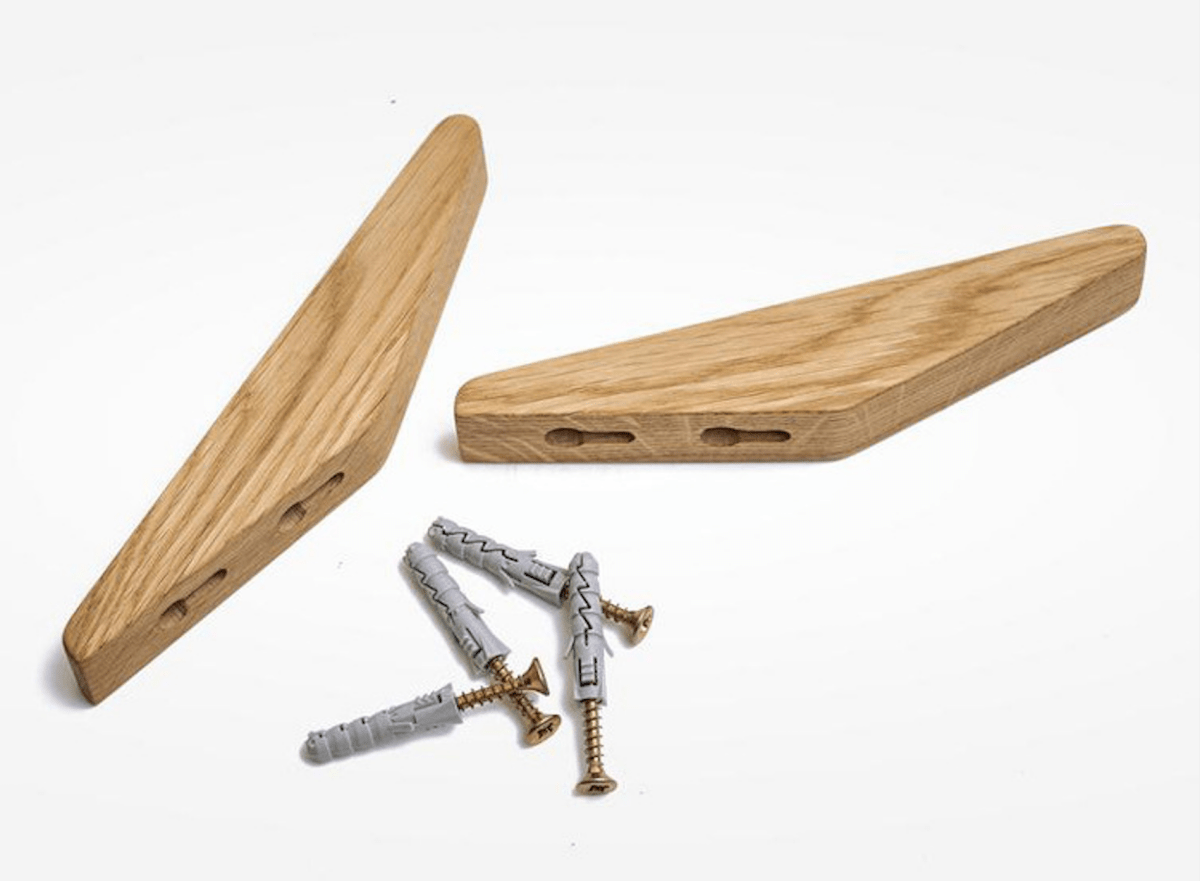 Houten wandhaak tweekleurig - foto 5