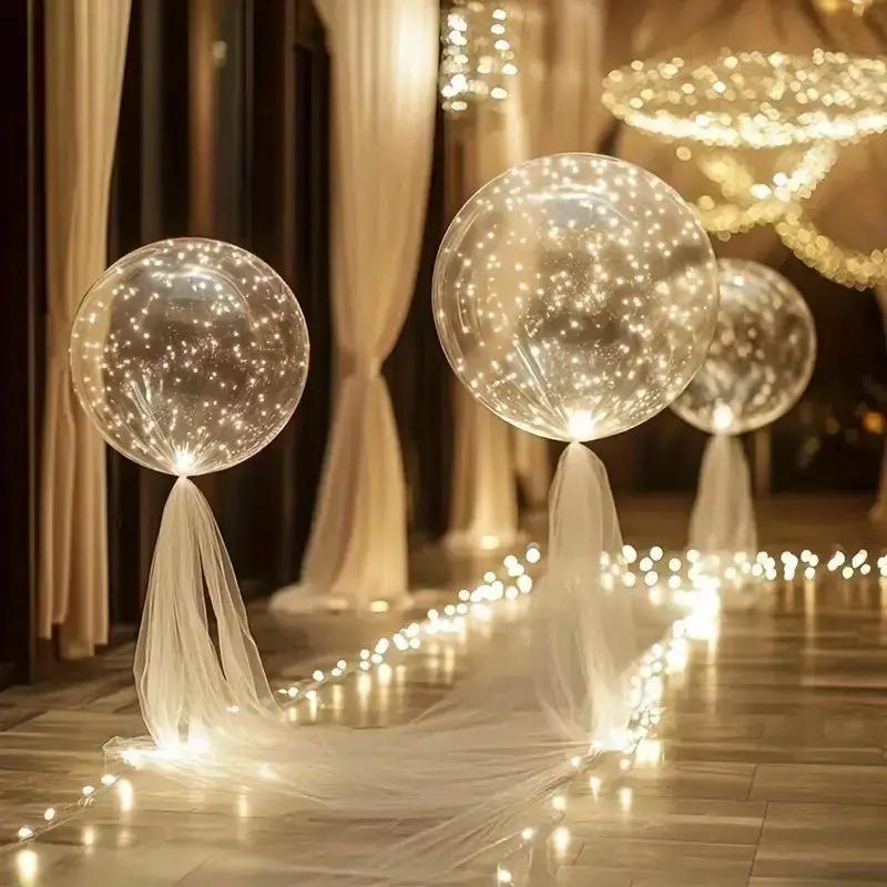 Lichtgevende ballonnen 45 cm, set van 10 met lichtsnoer - foto 6