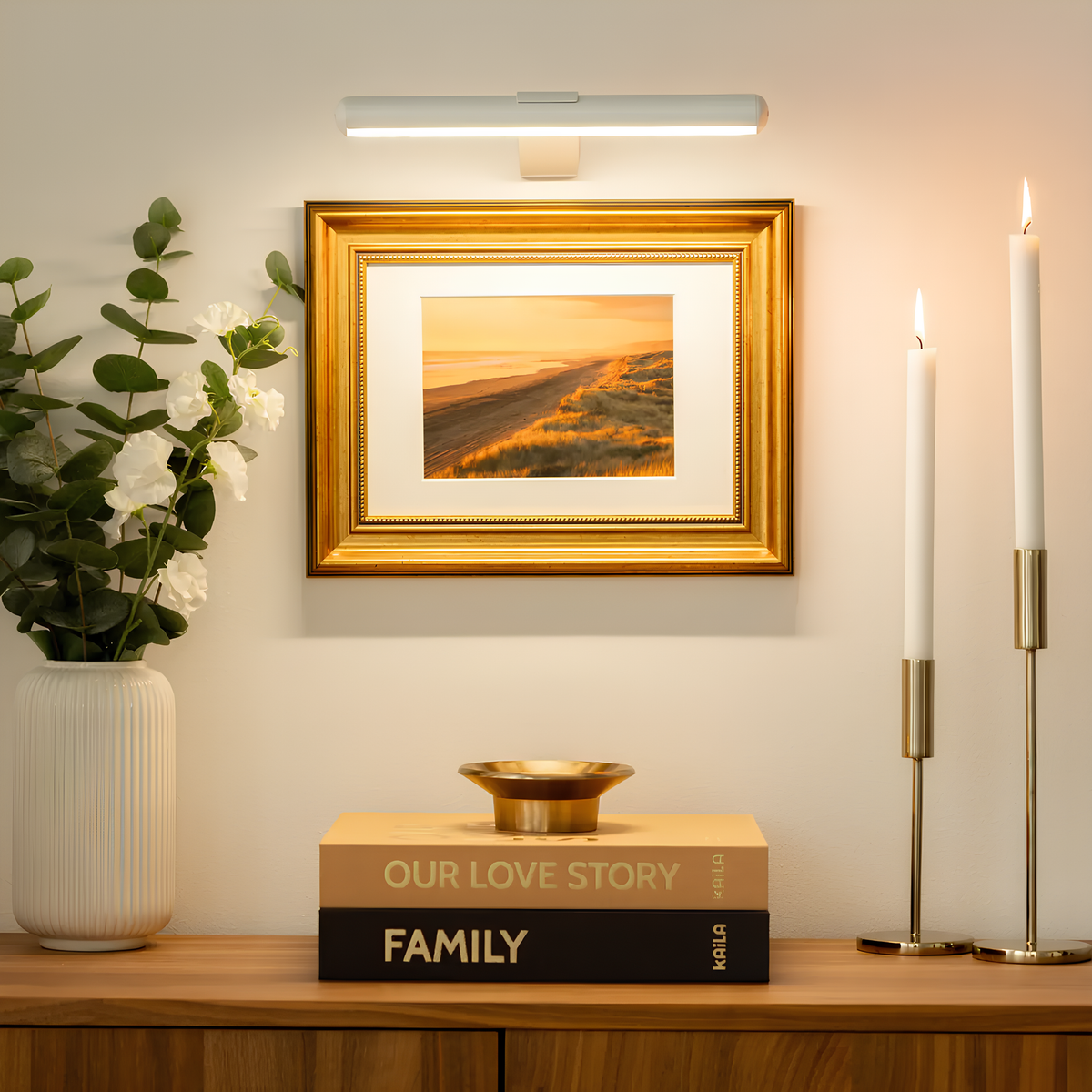 Draadloze schilderijlamp oplaadbaar en dimbaar - foto 9