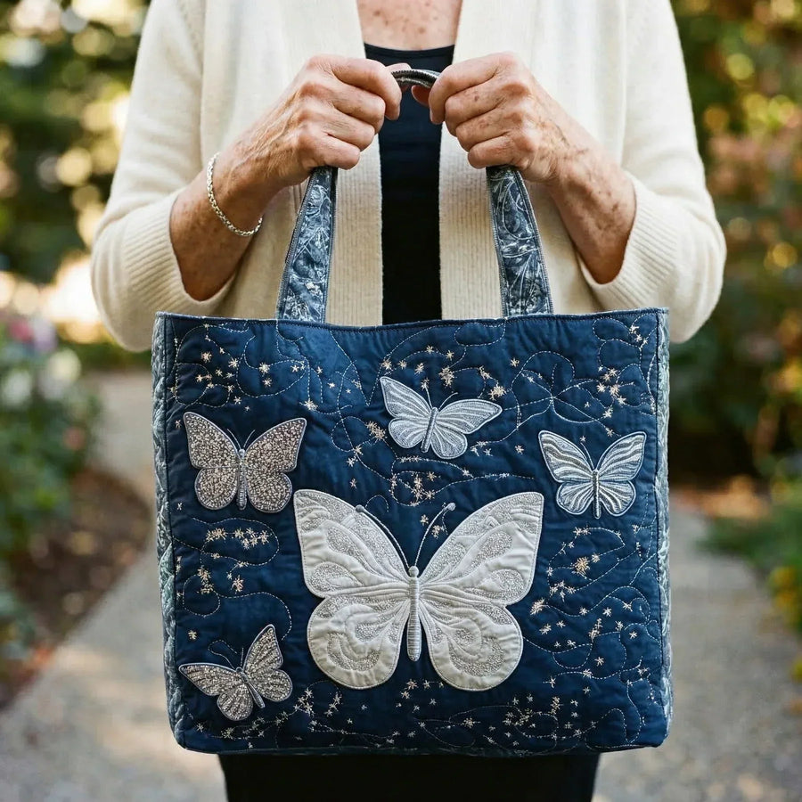 Shopper met zilveren vlinders - foto 2