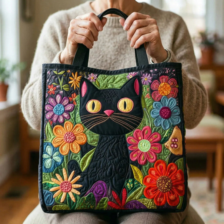 Shopper met zwarte katten, gewatteerd - foto 2