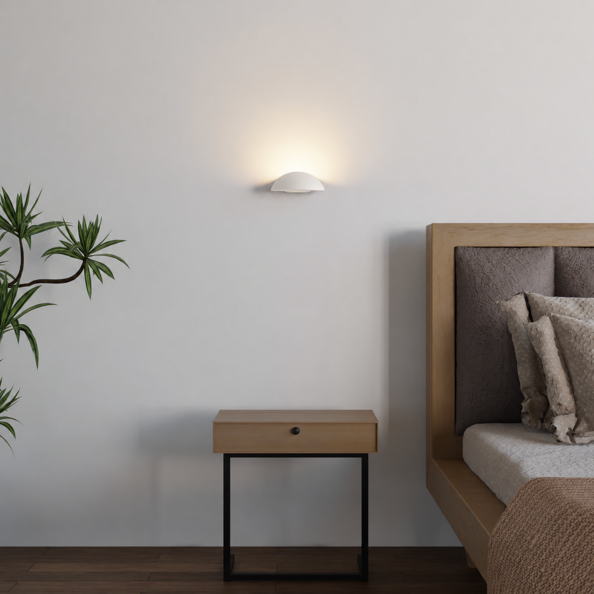Halfronde LED wandlamp met indirect licht - foto 13