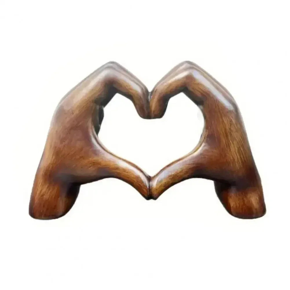 Houten hart decoratie, naturel - foto 5