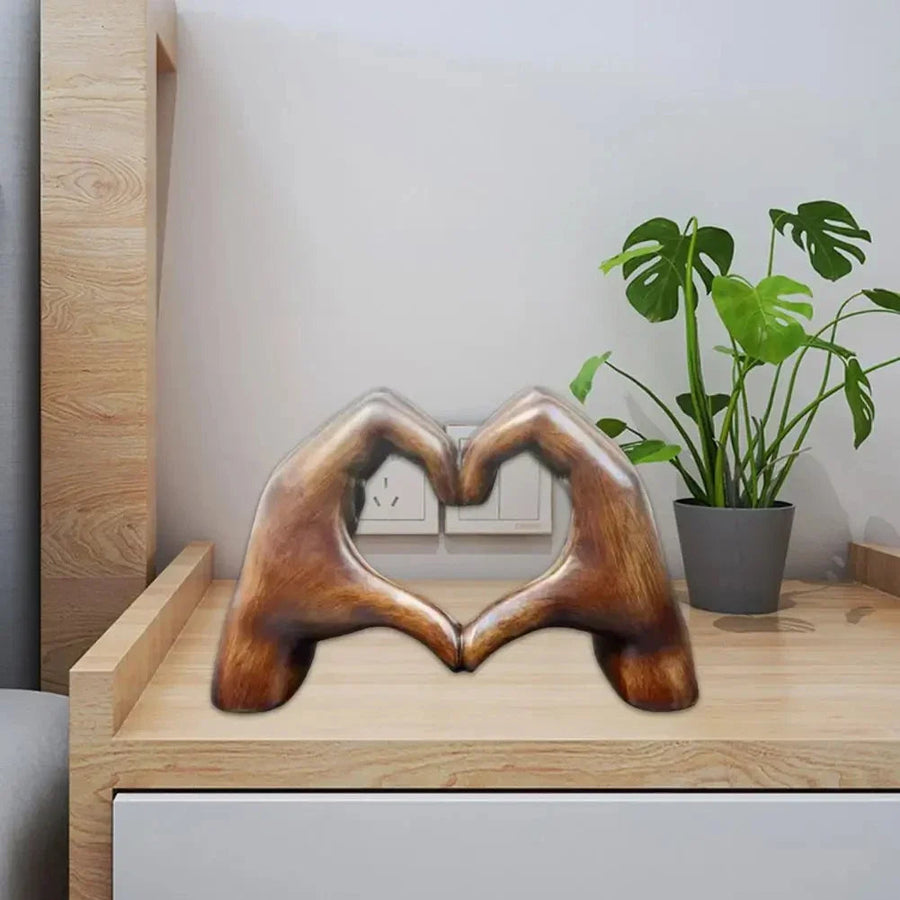 Houten hart decoratie, naturel - foto 4
