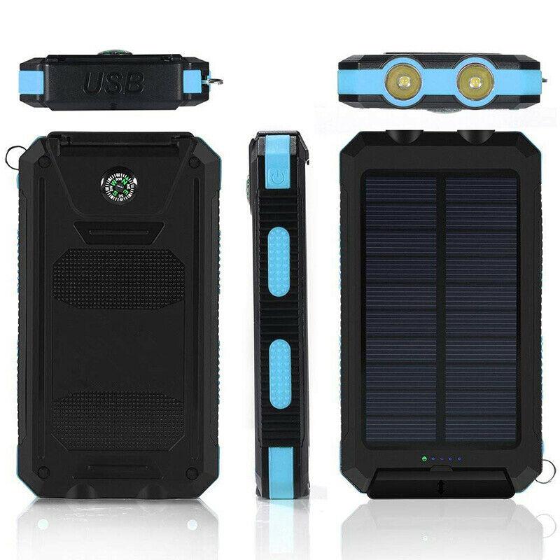 Solar powerbank 20000 mAh, spatwaterbestendig - foto 11