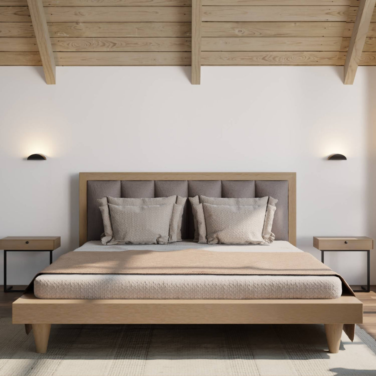 Halfronde LED wandlamp met indirect licht - foto 2